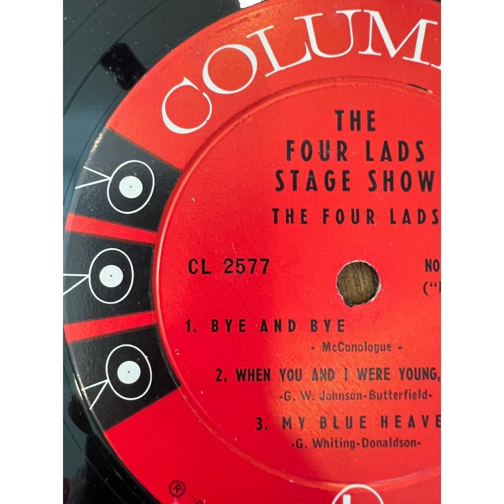 The Four Lads Stage Show Vinyl 10" Record CL 2577 By Joe Mele At The Piano Album - Picture 3 of 5